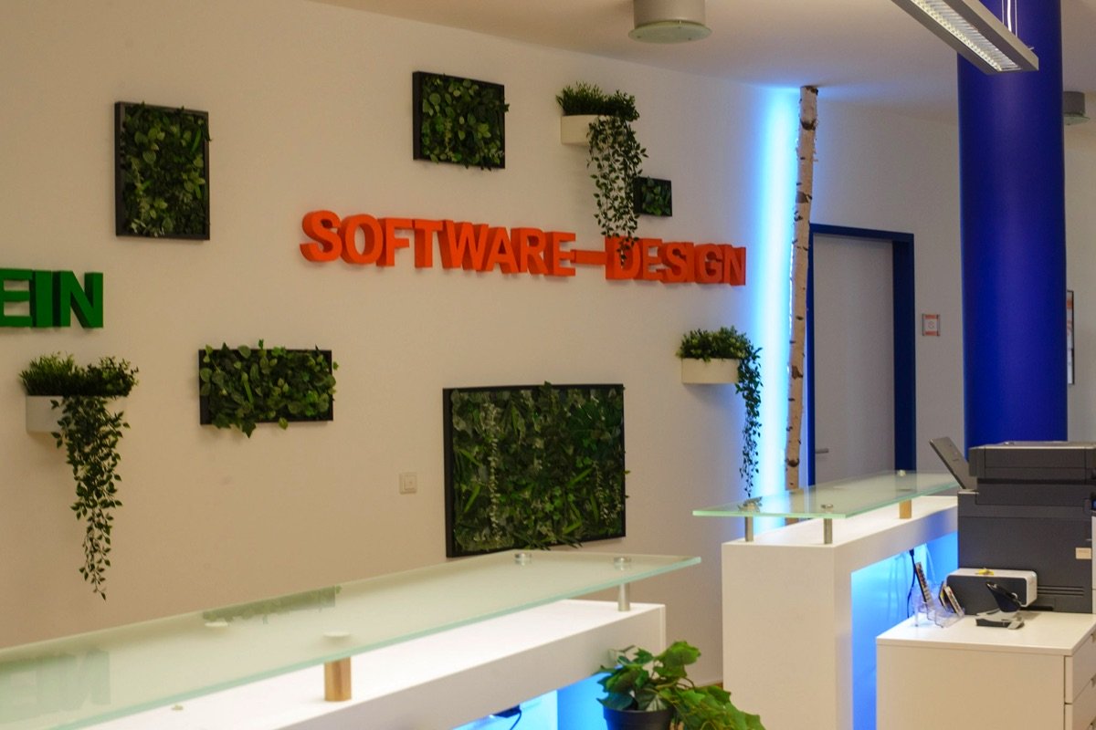 Empfang und Eingangsbereich bei Software-Design