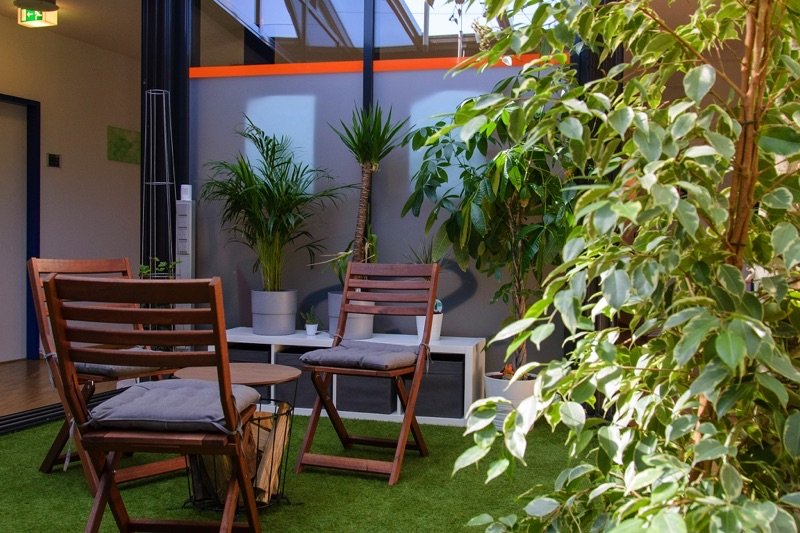 Bürogarten bei Software-Design