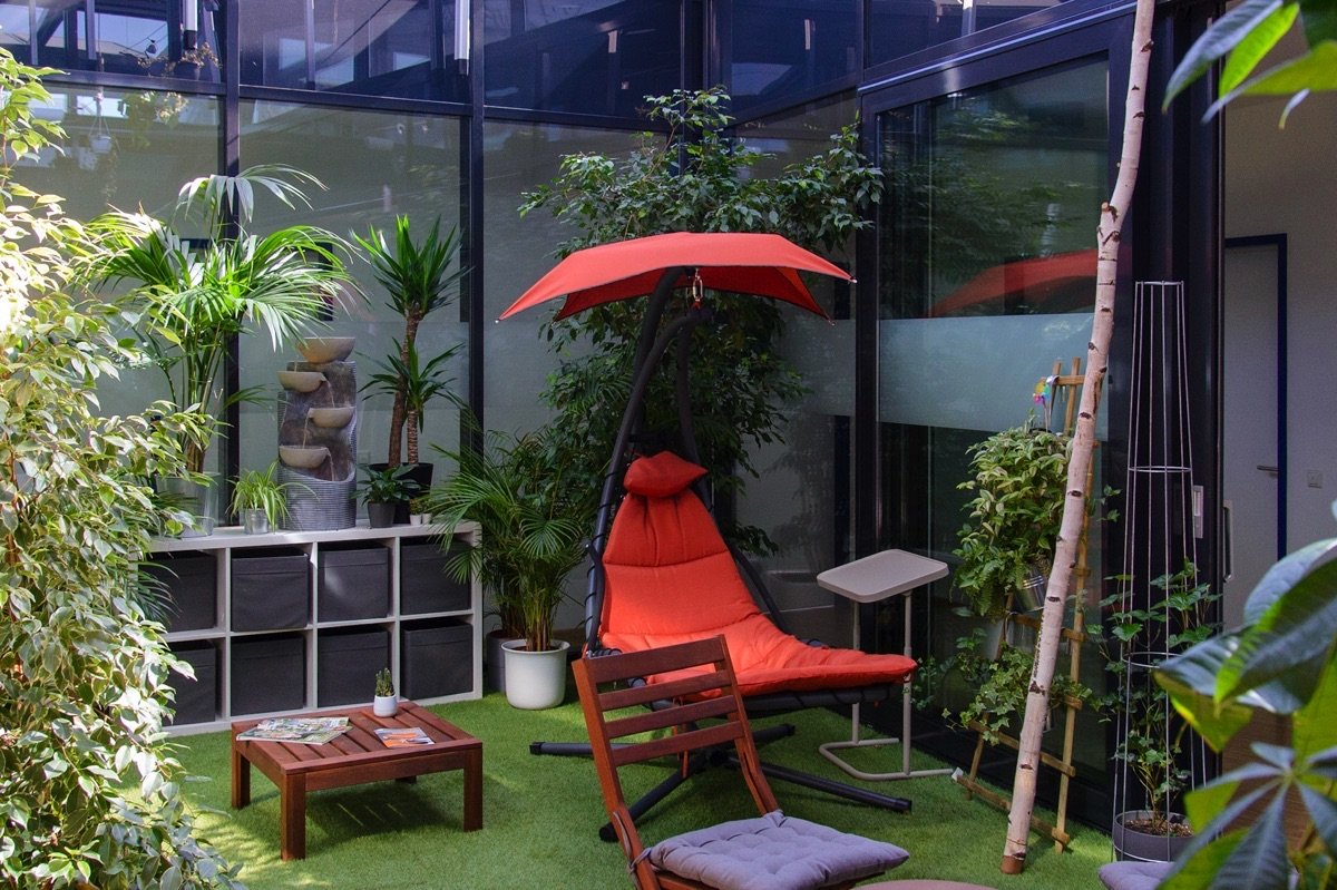 Garten im Software-Design Büro