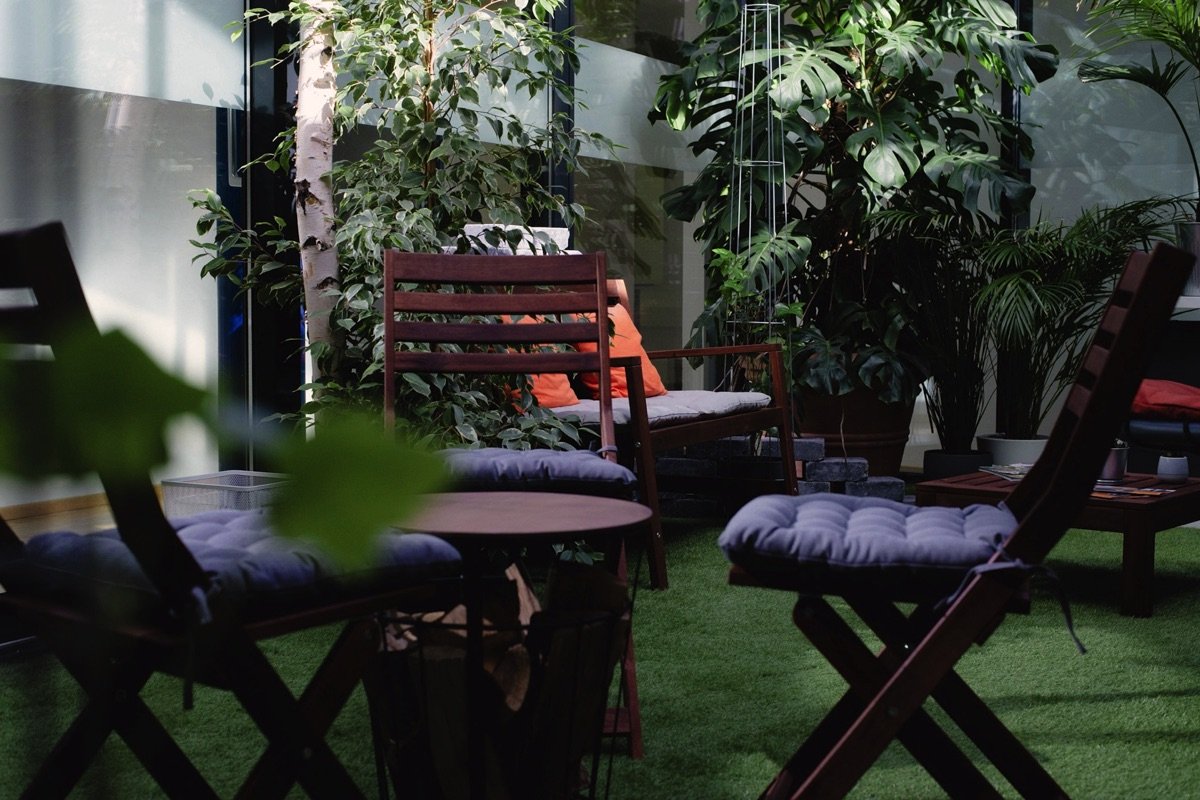 Garten im Büro der SD Software-Design GmbH